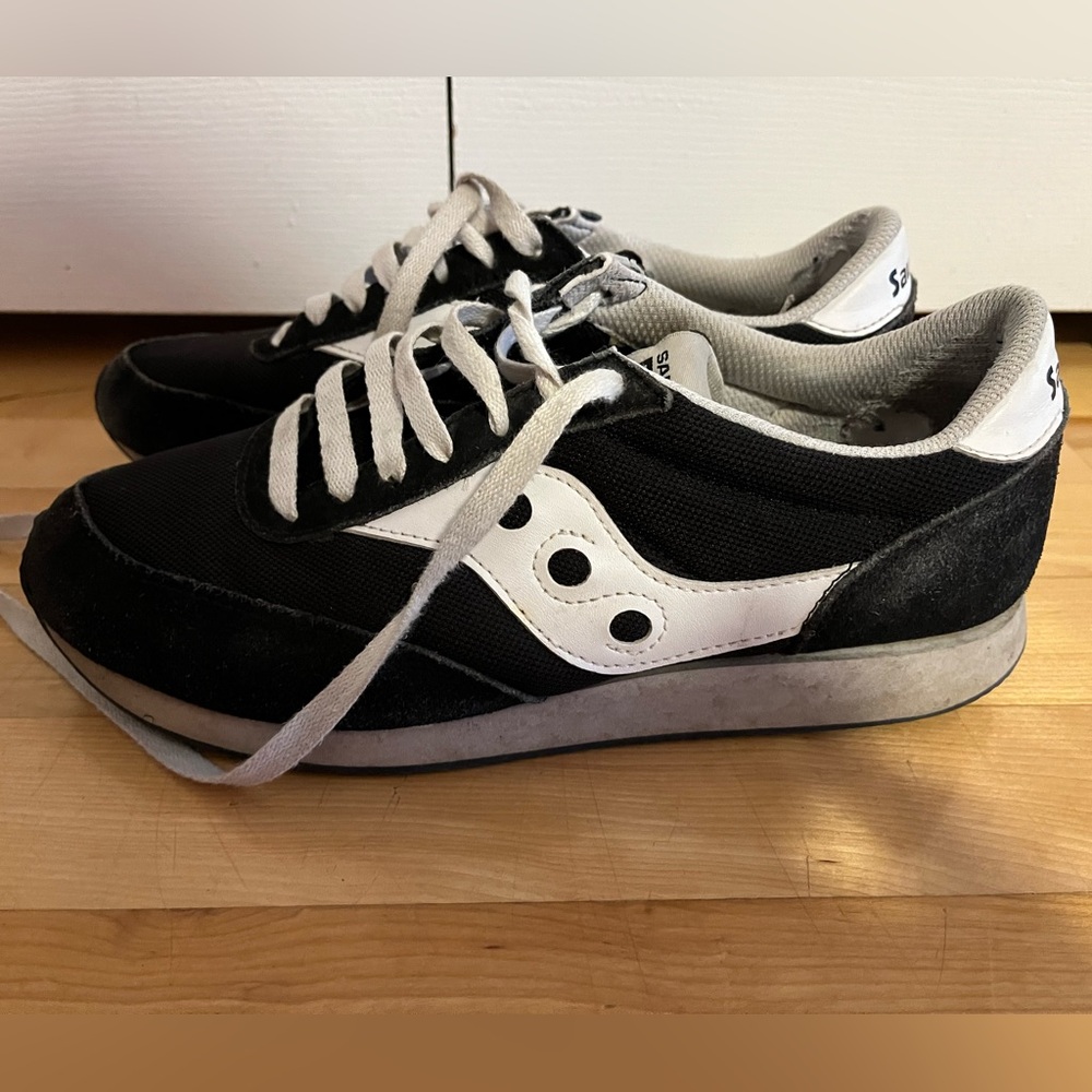 Black and White Saucony Sneakers